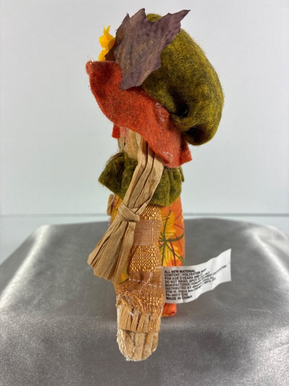 Handmade Fall Scarecrow Shelf Sitter - Picture 4 of 10